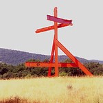 Large steel sculpture, like Mark Di Suvero's Mother Peace, inspired Ogden's imagination.