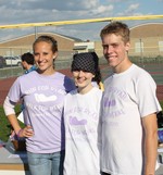 Alayna Smith and Boby Flitch headed up the race organizing effort for Ryan Wenke (center).