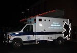 This town of Newburgh ambulance was on standby on Sunday night in Cornwall.