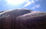 Ice on the Mountain.  Photo by Bernadette Montana.