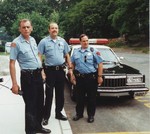 This photo shows Officer D'Egidio with colleagues Al Vanacore and Michael Lug.