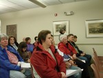 Residents listened to Catherine Paull