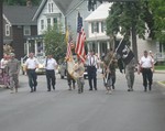 Members of the American Legion Post 353 color guard.