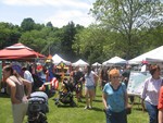 The fairway was crowded with families and other visitors to Riverfest.