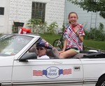 Aisling Cuffe served as Grand Marshal of the 2011 4th of July parade. Photo by Nancy Peckenham..