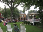 The West Point Jazz Combo played at the village bandstand.