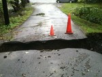 Cherry Hill Road washout. Photo by Brandon H.