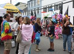 People packed a colorful Main Street for the festival.