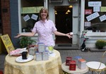 Barbara Hembree welcomes people to her shop on the weekends with a free tea tasting.