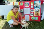 HVSPCA volunteer Christine Kurtzke and her dog Max, once a shelter dog himself, worked a booth at the Family Fun Event.