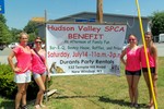Cornwall HS students Kamryn Brown, Samantha Antonacci, Christina Miceli, and Stephanie Antonacci also volunteered the HVSPCA.