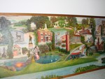 A large section of the mural