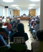 Photo by Jim Lennon. Town Board Tables Covac Transition Plan.