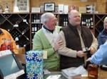 Town of Cornwall Board Member Randy Clark stopped by Cornwall Wines & Spirits on Saturday to sample the wine.