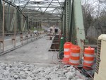 Photo by Jim Lennon. Progress on Route 32 bridge under repair.
