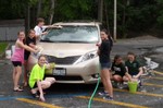 Photo by Jim Lennon. Middle School students held car wash.2.
