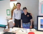 State Assemblyman James Skoufis with Cornwall- on-Hudson Knights of Columbus Council 7460 Grand Knight Jerry Gilman at the Cornwall Independence Day Committee 