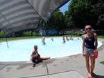 Photo by Jim Lennon. Cooling off at the kiddie pool.