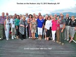 CCHS combined classes of 1963 thru 1967 at the waterfront docks near Torches on the Hudson. 