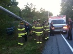 Photo by Jim Lennon. Car accident on Rt. 32