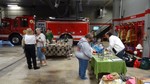 (Photo above by Jim Lennon) Visitors and vendors in the Storm King Engine Company No.2 equipment bay at the Fire Station during the yearly Harvest Soup & Desert and Craft Festival in Cornwall-on Hudson.