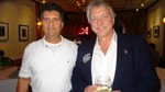 Photo by Jim Lennon. Candidate Michael Summerfield with a supporter, Tom DiCarrado, of the  Hudson- Valley SPCA at Fundraiser.