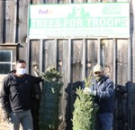 Orange County Executive Steven M. Neuhaus and Bob Nannini, owner of Farmside Acres in Cornwall