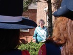 Historian Janet Dempsey speaks at the firehouse